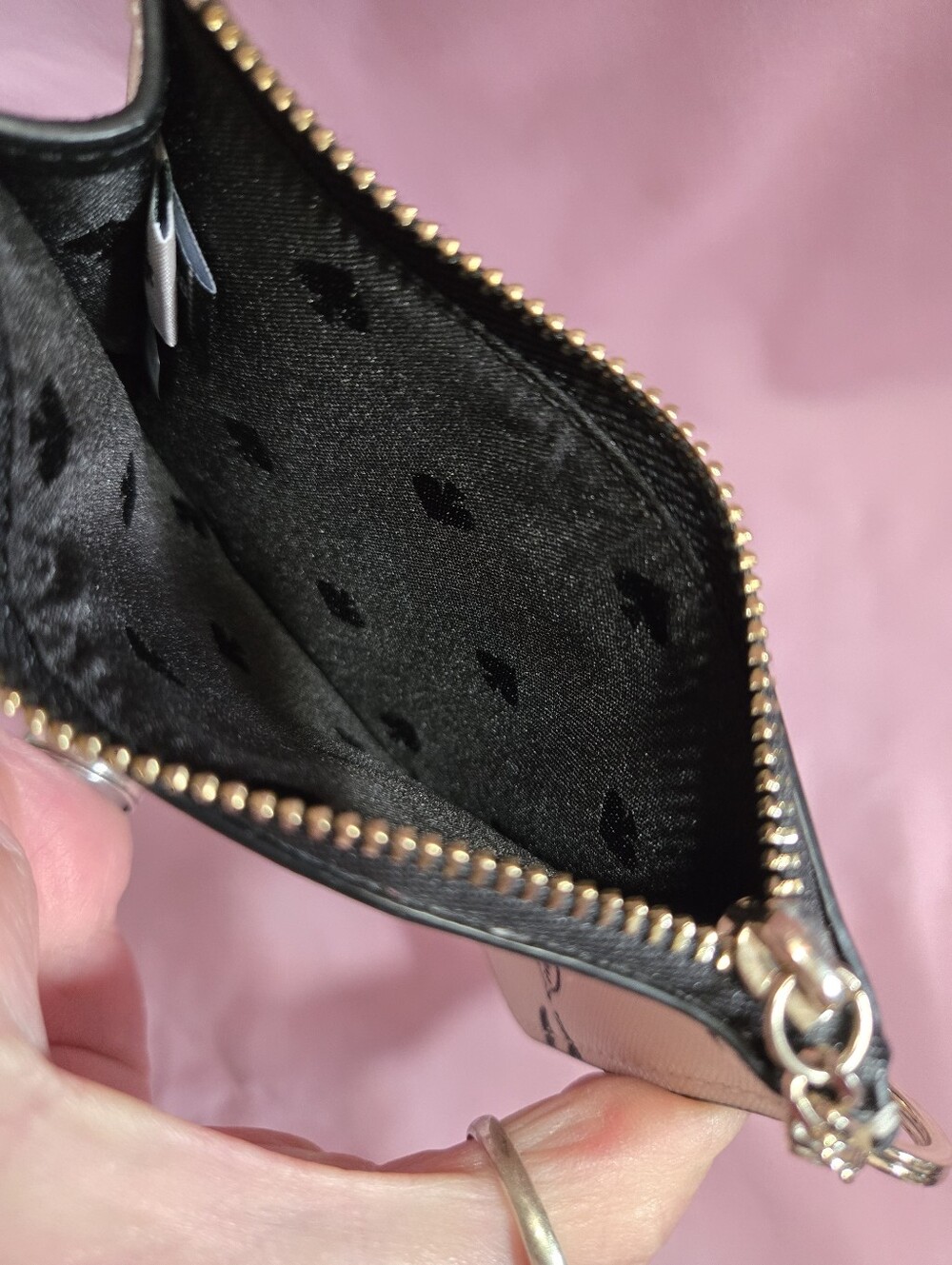 kate spade White Penguin Print Card Pouch/Wallet EUC - Picture 5 of 7
